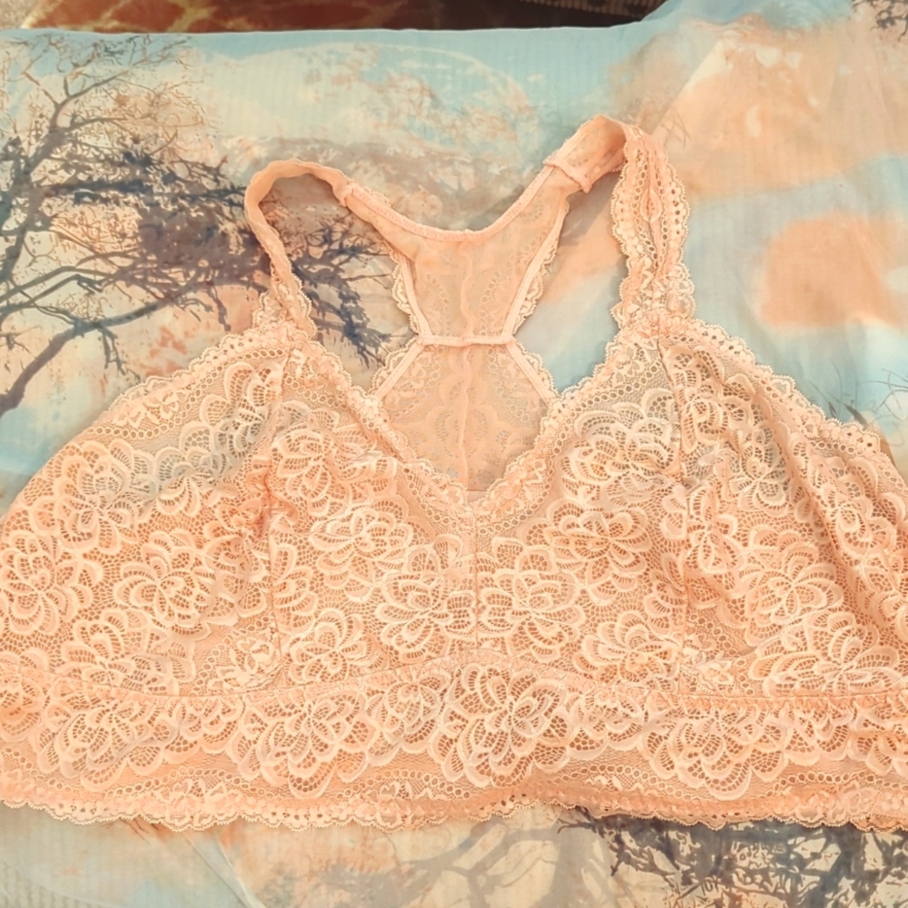 Torrid Stretch Lace Bralette peach Size 5x